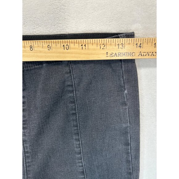 We The Free Jeans Womens 26 Black Denim‎ High-Rise Flare Stretch Waist - Picture 3 of 8